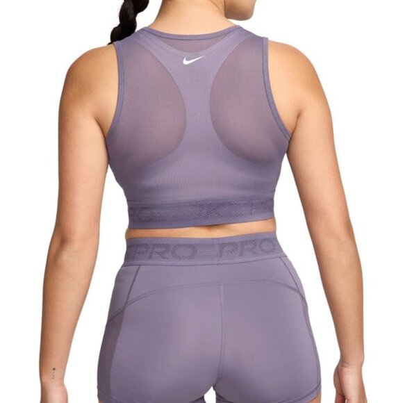 NWT Nike Pro Mesh Tank Top Small In Color  Daybreak/White - FN7387 509 - Picture 6 of 12